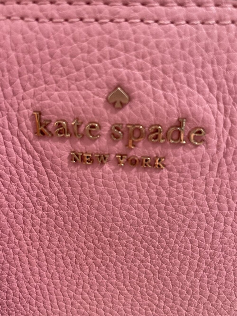 Kate Spade, Rowe, zip-top satchel, Pink pebbled leather with tassels EUC - Picture 5 of 16